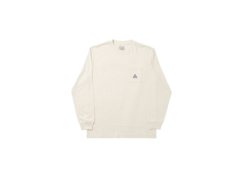 Buy Palace Sofar Pocket Longsleeve Oatmeal Marl