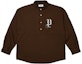 Order PALACE Solid Color Half-Button Long Sleeve Shirt Unisex P25SHT024