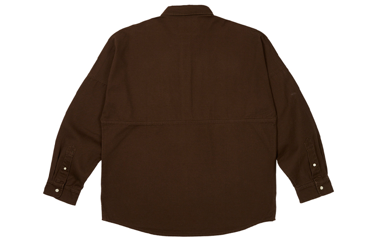 Lookbook PALACE 純色半開扣長袖襯衫 男女適用 P25SHT024