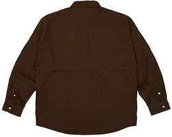 Lookbook PALACE 純色半開扣長袖襯衫 男女適用 P25SHT024