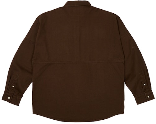 PALACE Solid Color Half-Button Long Sleeve Shirt Unisex P25SHT024 Lookbook PALACE Solid Color Half-Button Long Sleeve Shirt Unisex P25SHT024