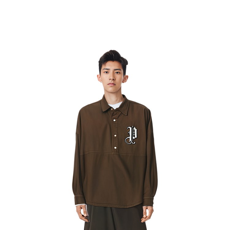 Purchase PALACE 純色半開扣長袖襯衫 男女適用 P25SHT024