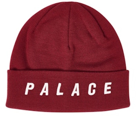 Palace 酒红色宽松针织帽 Buy Palace 酒红色宽松针织帽