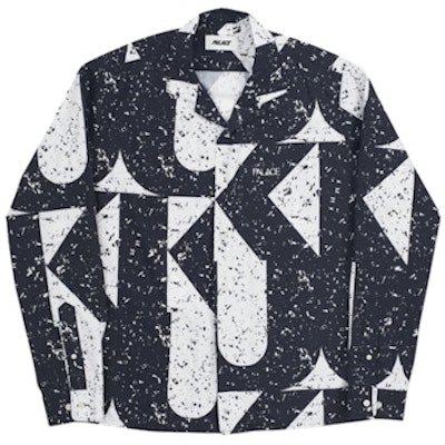 Palace Spiritual Flake Shirt Black/White Buy Palace Spiritual Flake Shirt Black/White
