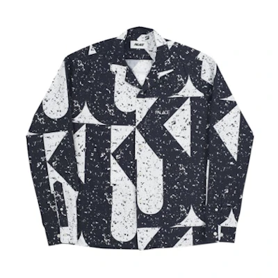 Palace Spiritual Flake Shirt Black/White