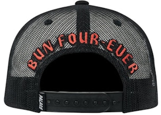 Palace Spitfire Live To Bun Mesh 5-Panel Black Order Palace Spitfire Live To Bun Mesh 5-Panel Black