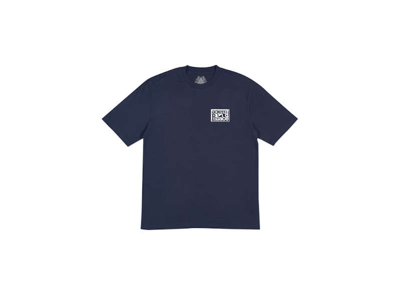 Palace Split T-Shirt Navy/White
