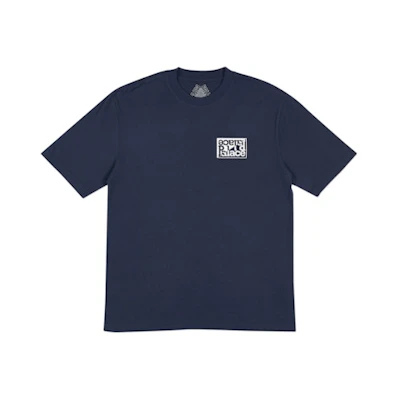 Palace Split T-Shirt Navy/White