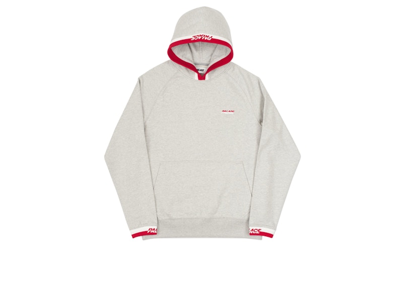 Palace Splitter Hood Grey/Red