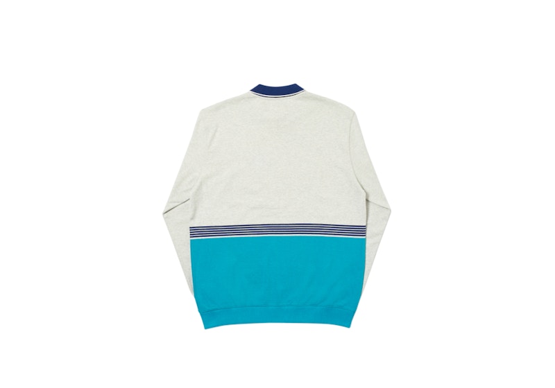 Palace Sportif Crew Grey Marl/Teal 圖 2