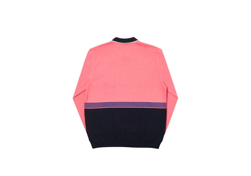 Order 宮廷運動長袖T粉色/黑色