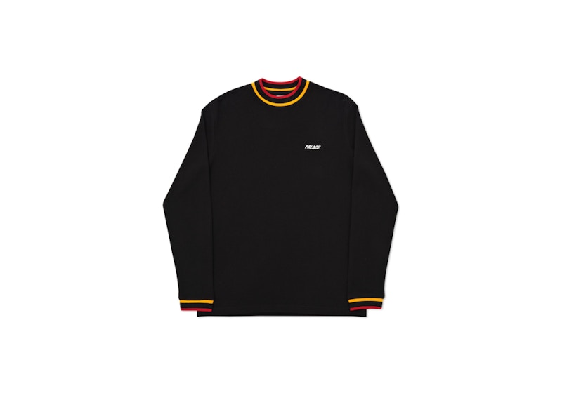 Buy Palace Square Weave Crew Black