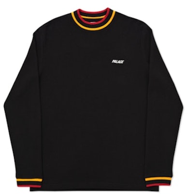 Palace Square Weave Crew Black Buy Palace Square Weave Crew Black