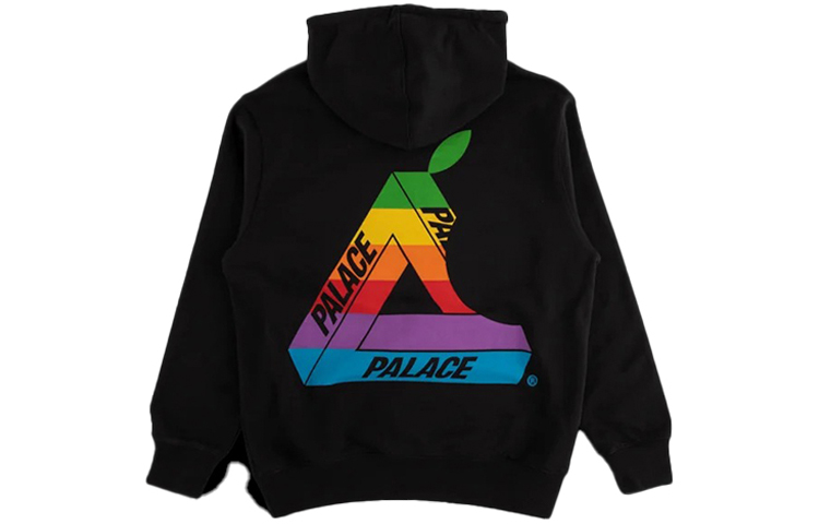 Palace SS19 Jobsworth Triangle Logo Pullover Hoodie Unisex - Black P16HD048
