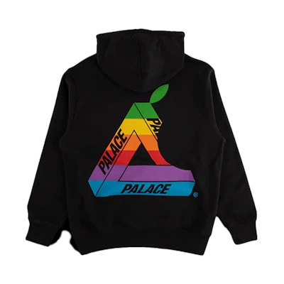 Palace SS19 Jobsworth Triangle Logo Pullover Hoodie Unisex - Black P16HD048