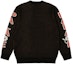 Lookbook PALACE SS21 Black Unisex Crewneck Sweater with Japanese Puppy Graphic - Gift Perfect P20KW030