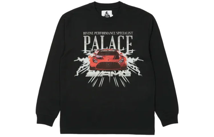 Order PALACE SS21 x AMG Black Logo Graphic Longsleeve Unisex Tee Black. P20AMGLS001