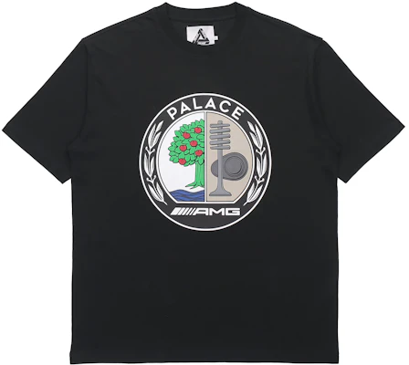 PALACE SS21 x AMG Emblem Baju T Hitam Unisex Pokok Logo Tee P20AMGTS001 Order PALACE SS21 x AMG Emblem Baju T Hitam Unisex Pokok Logo Tee P20AMGTS001