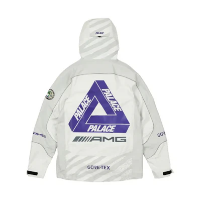 PALACE SS21 AMG GTX White Logo Hooded Jacket Unisex White. P20AMGGT002