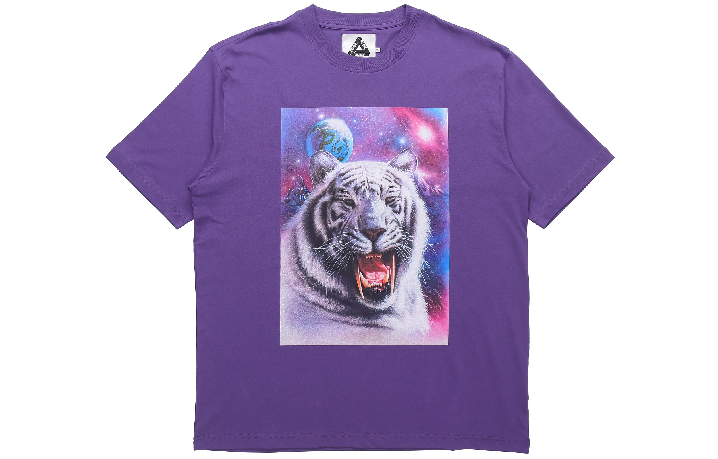 PALACE SS21 AMG Purple T-Shirt White Tiger Graphic Logo Print Unisex Tee. P20AMGTS006 圖 2