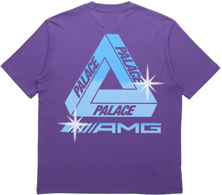 PALACE SS21 x AMG Purple T-Shirt White Tiger Graphic Logo Print Unisex Tee. P20AMGTS006 Lookbook PALACE SS21 x AMG Purple T-Shirt White Tiger Graphic Logo Print Unisex Tee. P20AMGTS006