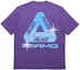 Lookbook PALACE SS21 x AMG Purple T-Shirt White Tiger Graphic Logo Print Unisex Tee. P20AMGTS006