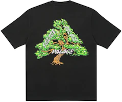 PALACE SS22 Bonsai Logo Print Black T-Shirt Unisex Casual Tee. P22TS193 PALACE SS22 Bonsai Logo Print Black T-Shirt Unisex Casual Tee. P22TS193