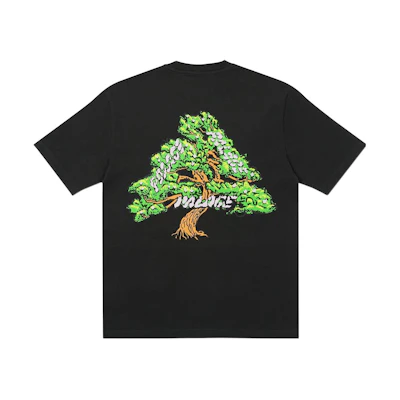 PALACE SS22 Bonsai Logo Print Black T-Shirt Unisex Casual Tee. P22TS193
