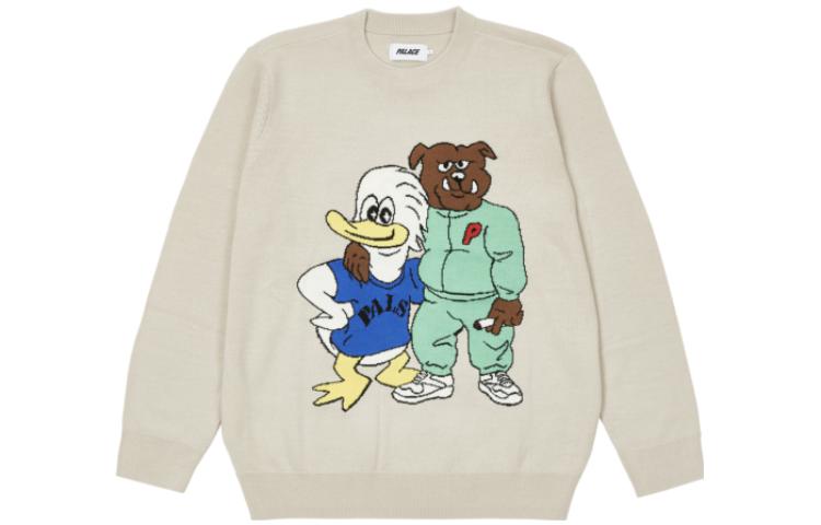 PALACE SS22 Cartoon Crewneck Pullover Long Sleeve Sweater Unisex Off-White P22KW069 圖 2