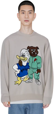 PALACE SS22 卡通圆领长袖毛衣 男女同款 米白色 P22KW069 Purchase PALACE SS22 卡通圆领长袖毛衣 男女同款 米白色 P22KW069