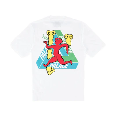 PALACE SS22 Cartoon Graphic Print Short Sleeve T-Shirt White Mens P13TS057