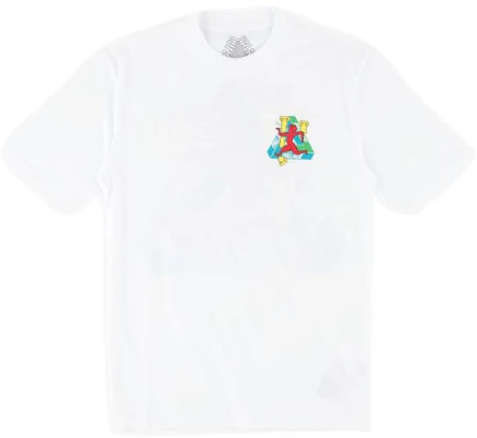 PALACE SS22 Cartoon Graphic Print Short Sleeve T-Shirt White Mens P13TS057 Lookbook PALACE SS22 Cartoon Graphic Print Short Sleeve T-Shirt White Mens P13TS057