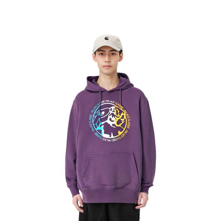 Palace SS22 Classico Purple Hoodie Colorblock Geometric Unisex Sweatshirt P22CS053 圖 4