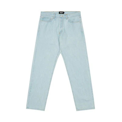 PALACE SS22 Diamond Stitch Straight Fit Washed Jeans Unisex Light Blue. P22T017