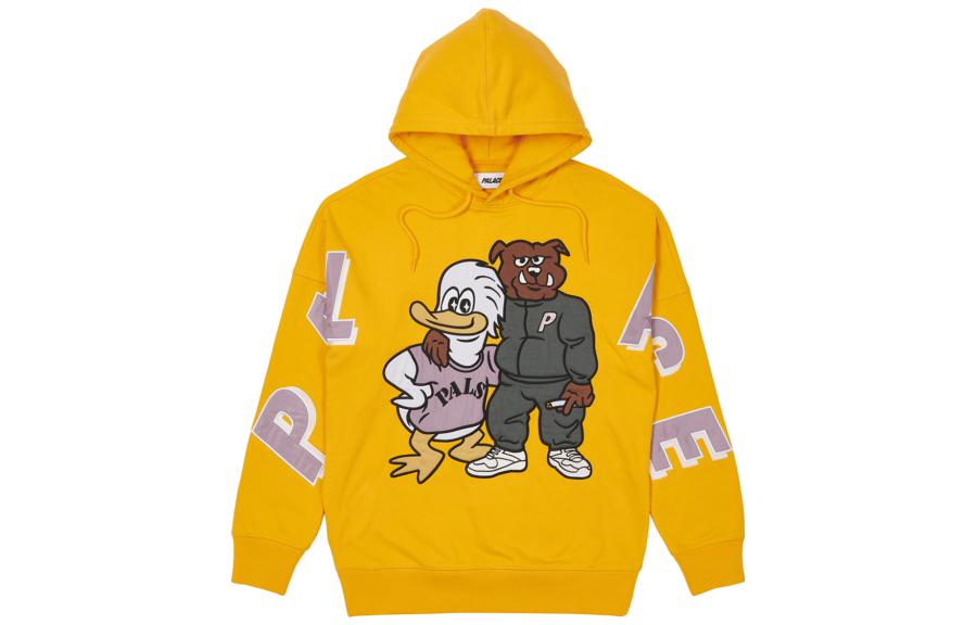 Order PALACE SS22狗与鸭黄色宽肩卡通卫衣男女同款. P22CS218