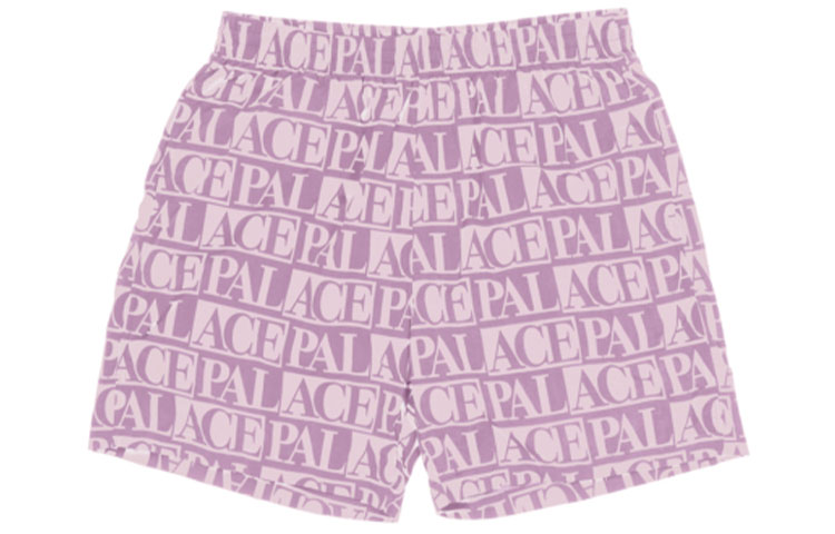 PALACE SS22 Domino Print Swim Shorts Lilac Pink Unisex Casual Shorts. P22ST154