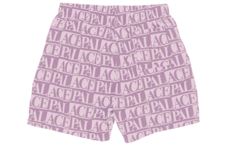 Lookbook PALACE SS22 Celana Pendek Domino Print Lilac Pink Unisex Santai. P22ST154