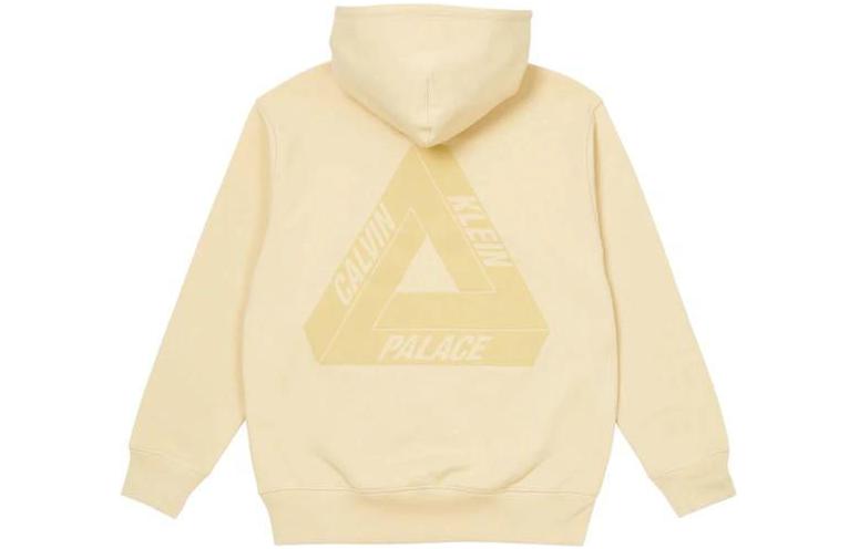 Lookbook Palace SS22 Geometric Logo Print Hoodie Beige Long Sleeve P22CKHD003