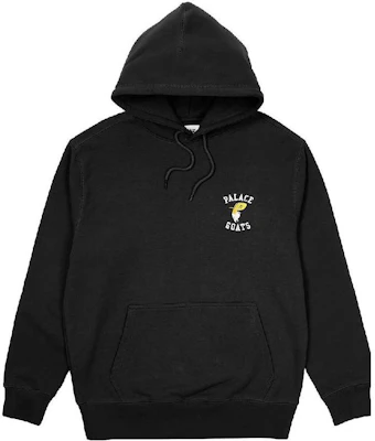 PALACE SS22 山羊字母印花黑色連帽衫。 P22CS138 Lookbook PALACE SS22 山羊字母印花黑色連帽衫。 P22CS138