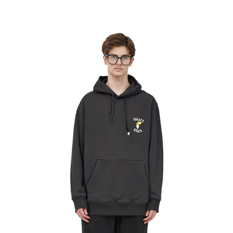 Purchase PALACE SS22 Goats Black Hoodie  Letter Print Sweatshirt Black. P22CS138