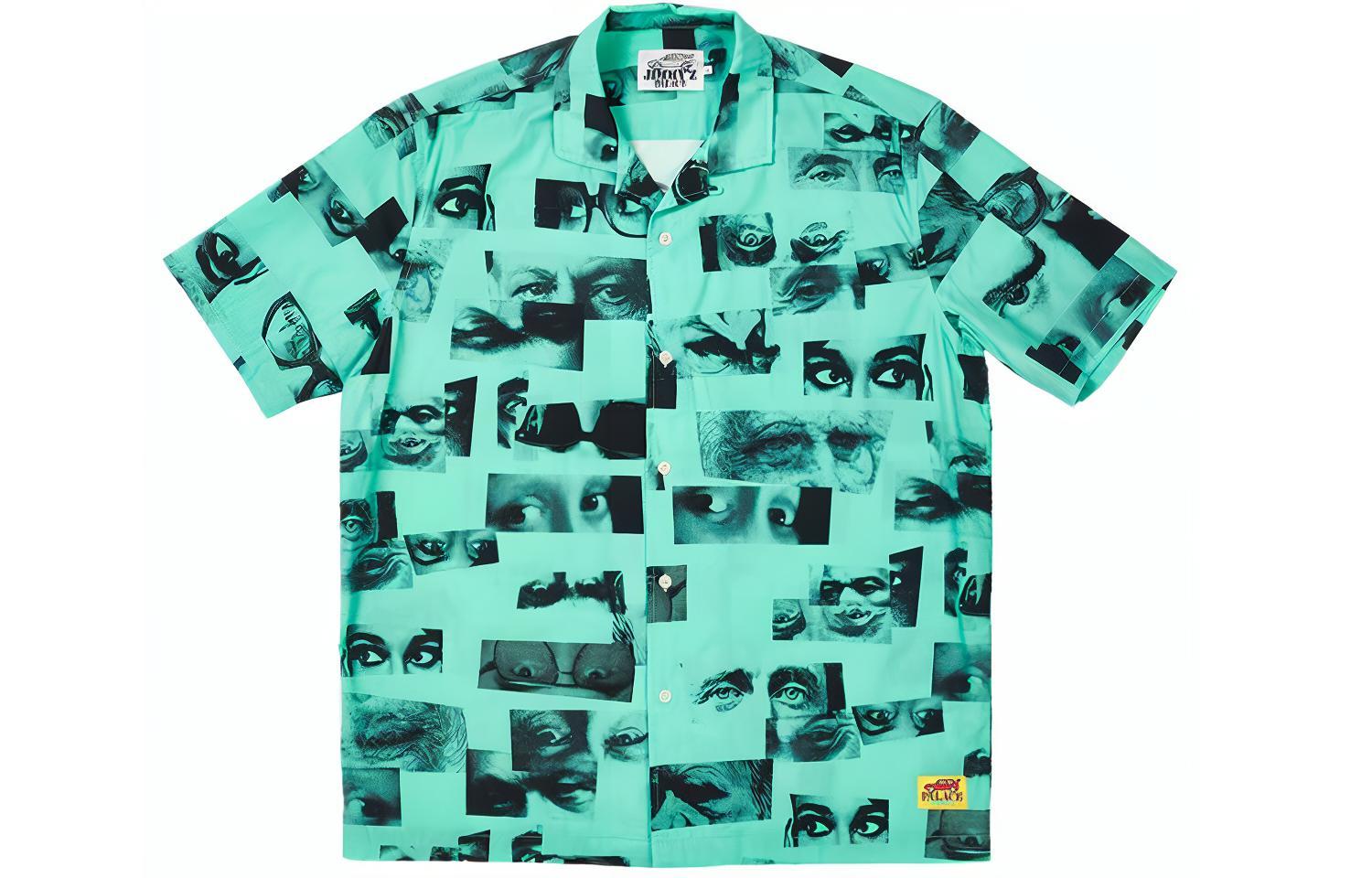 PALACE SS22 Green All-Over Eyes Print Short Sleeve Shirt Unisex P22JZSHT003