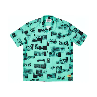 PALACE SS22 Green All-Over Eyes Print Short Sleeve Shirt Unisex P22JZSHT003