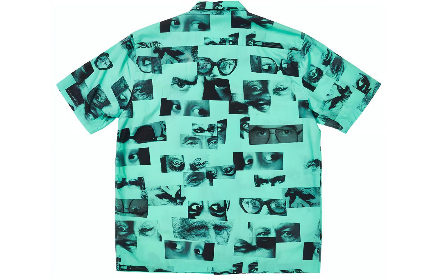 Lookbook PALACE SS22 綠色全版眼睛印花短袖襯衫 男女款 P22JZSHT003