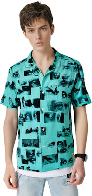 PALACE SS22绿色满印眼睛短袖衬衫男女同款 P22JZSHT003 Shop PALACE SS22绿色满印眼睛短袖衬衫男女同款 P22JZSHT003