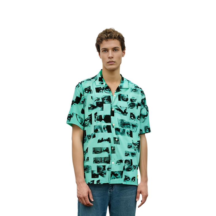 Purchase PALACE SS22 綠色全版眼睛印花短袖襯衫 男女款 P22JZSHT003