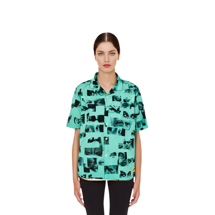 Details for PALACE SS22 綠色全版眼睛印花短袖襯衫 男女款 P22JZSHT003