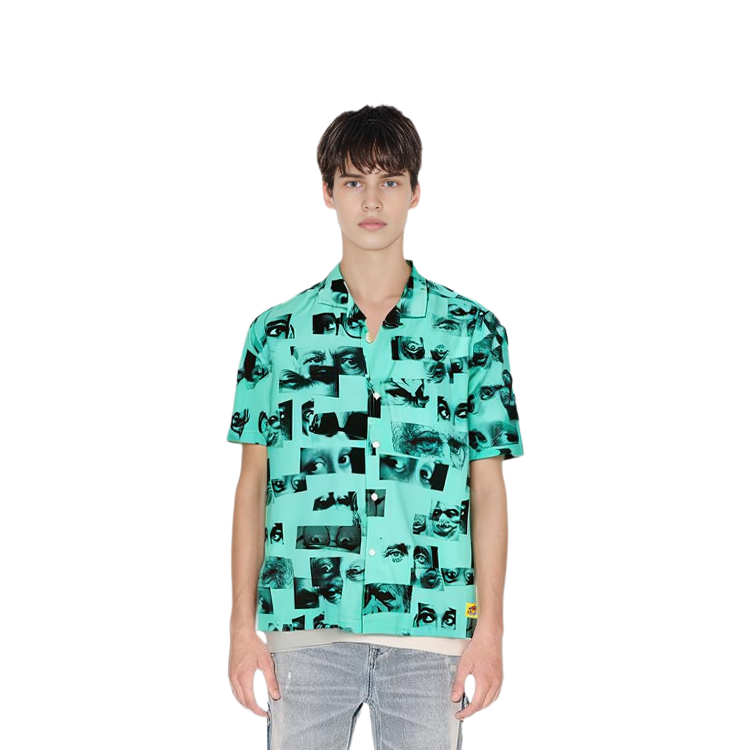 Sizing PALACE SS22 綠色全版眼睛印花短袖襯衫 男女款 P22JZSHT003