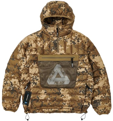 Palace SS22 半拉链迷彩连帽保暖羽绒夹克. P22JK055 Buy Palace SS22 半拉链迷彩连帽保暖羽绒夹克. P22JK055