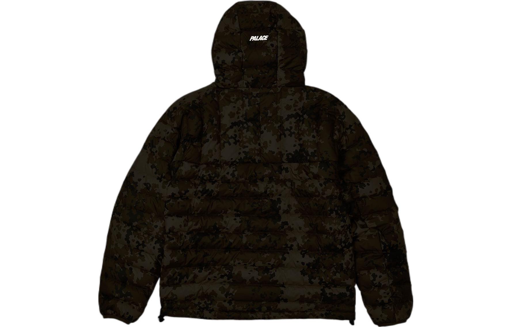 Purchase Palace SS22 半拉链迷彩连帽保暖羽绒夹克. P22JK055