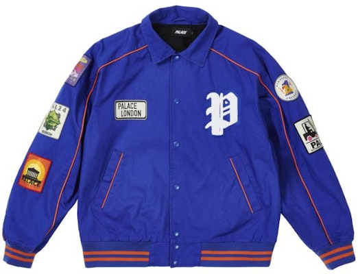 PALACE SS22 Life Is Short 蓝色男女同款翻领夹克外套 P22JK213 Order PALACE SS22 Life Is Short 蓝色男女同款翻领夹克外套 P22JK213